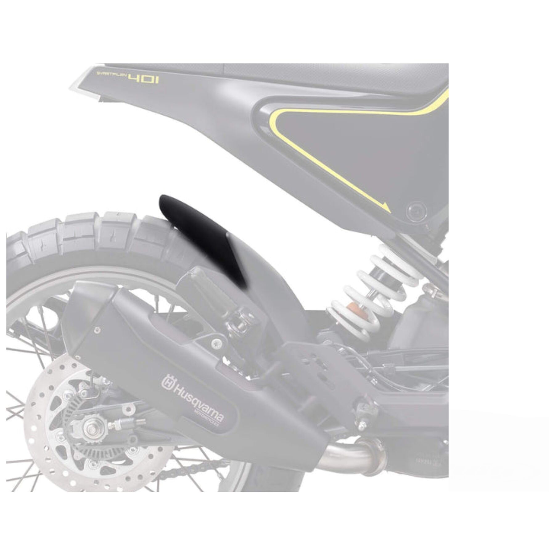 Puig Rear Fender Extender Husqvarna Vitpilen 701 / Svartpilen 701 2018