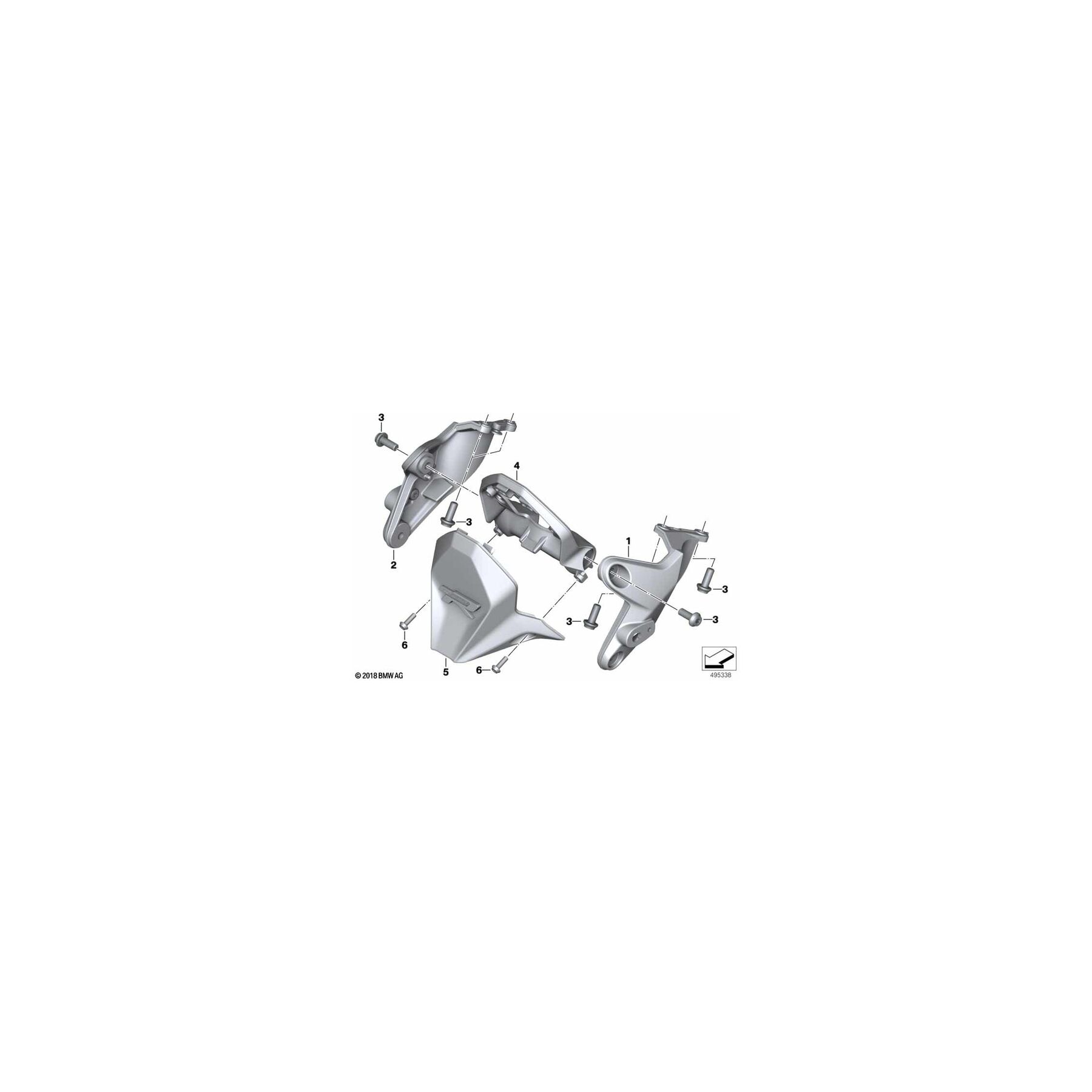 BMW Instrument Cover R1250R 2019-2024