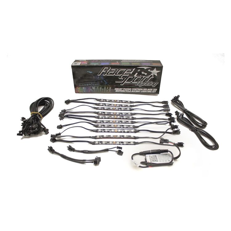 Racesport Lighting Colorsmart Smartphone Controlled LED Motorcycle Kit