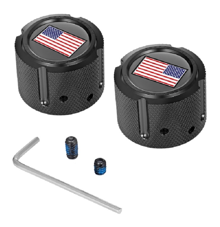 Figurati Designs Front Axle Nut Covers for Harley 20022024 RevZilla