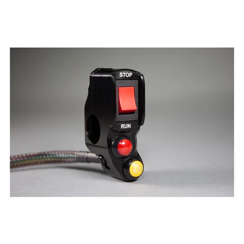 Woodcraft RH Race Handlebar Switch With Keyswitch Elimination Harness Yamaha R7 2022-2025