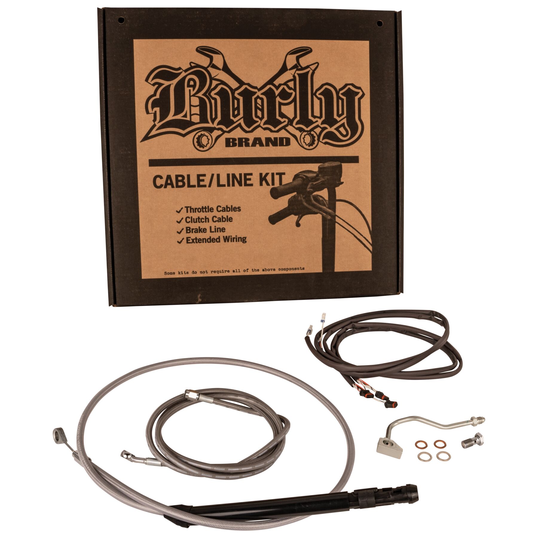 Burly Handlebar Cable Installation Kit For Harley Touring w/ ABS 2021-