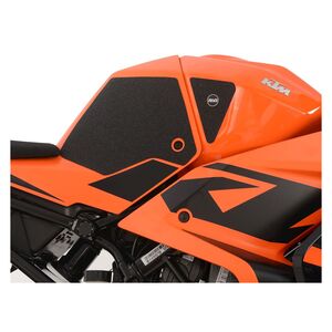 Tankpad Carbon Splatter Rot Orange - Lackschutz Für KTM 390 Duke 83x142mm