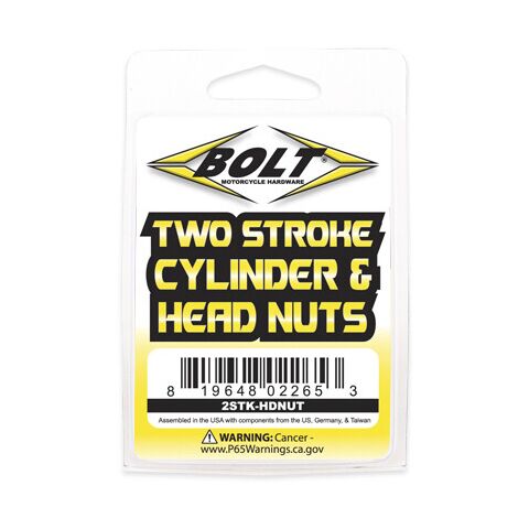 Bolt Hardware 2 Stroke Cylinder & Head Nut Kit