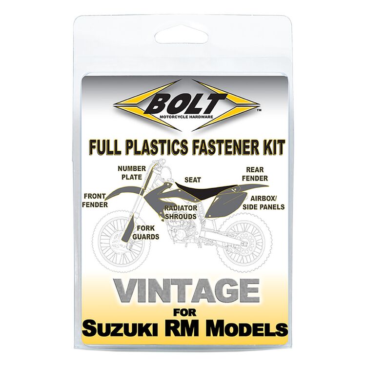 Bolt Hardware Full Plastics Fastener Kit Suzuki RM125 / RM250 1993-1995