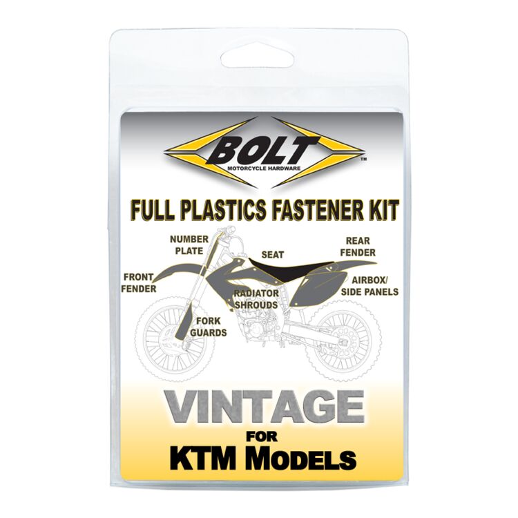 Bolt Hardware Full Plastics Fastener Kit KTM 60cc-520cc 1998-2002