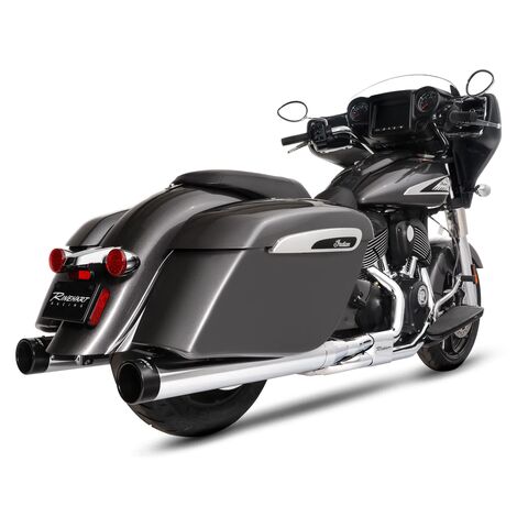 Rinehart 4" DBX40 Slip-On Mufflers For Indian 2014-2025