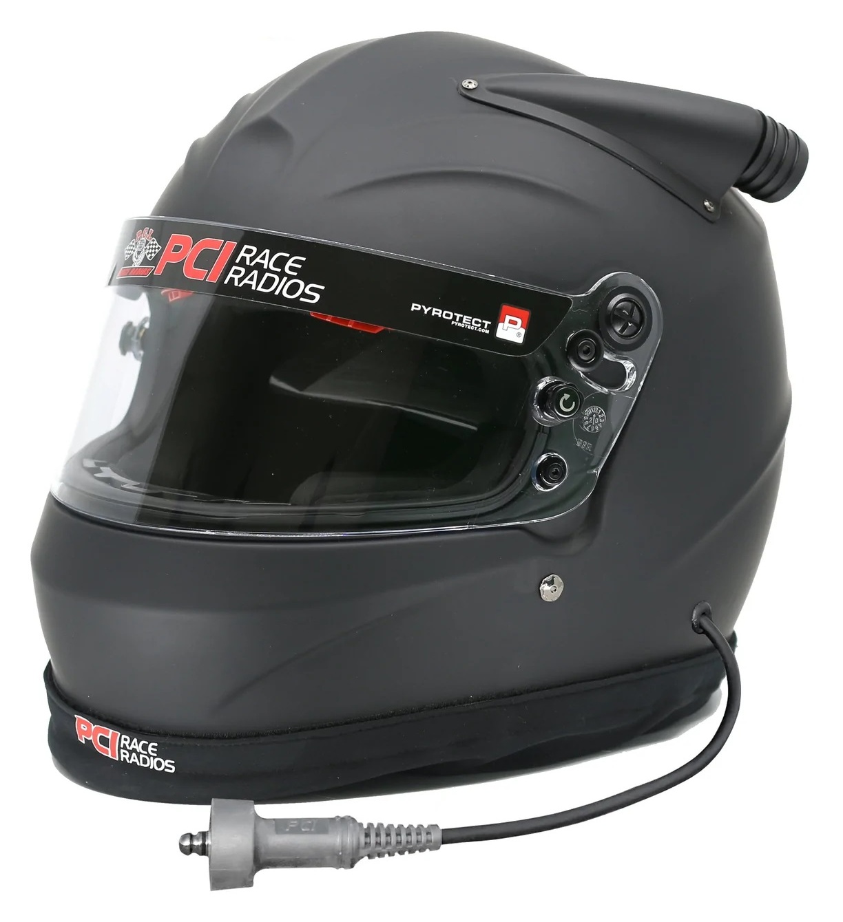 PCI Race Radios Pyrotect Sportmax Midair Fresh Air Youth Helmet