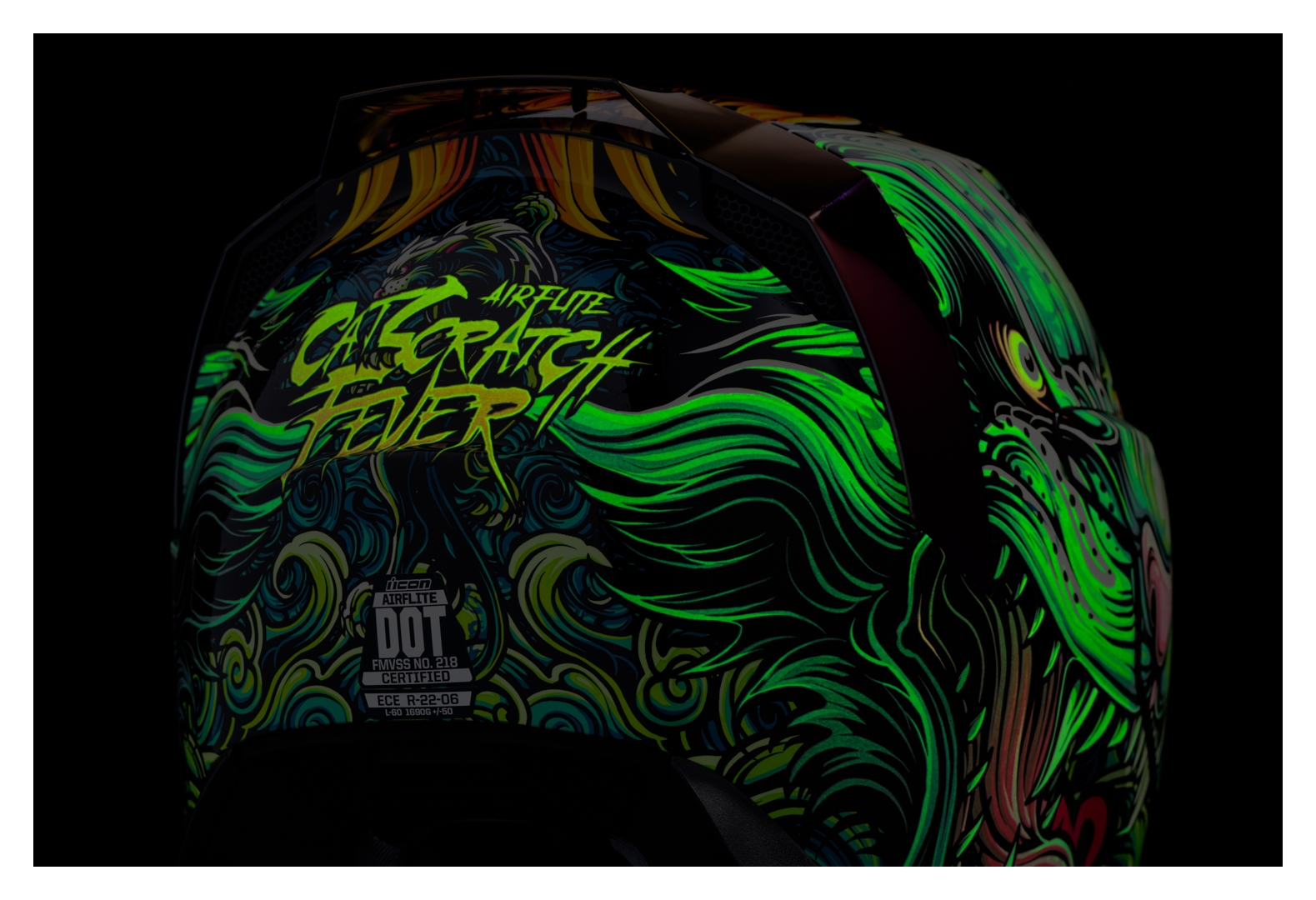 Icon Airflite Cat Scratch Fever Helmet (2XL) - RevZilla