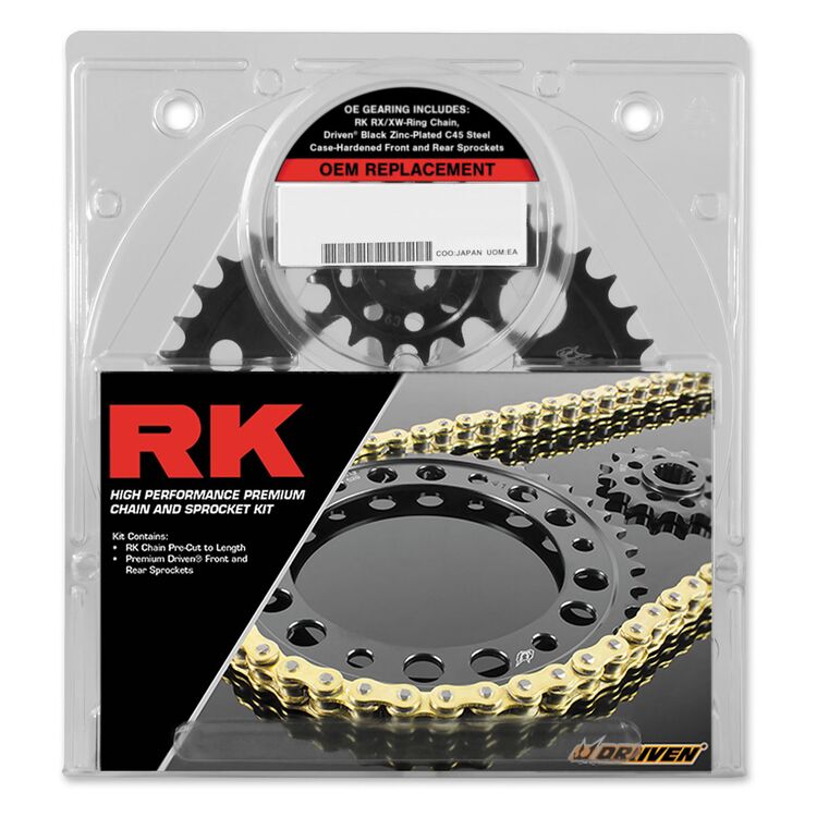 RK 525GXW OEM Replacement Chain And Sprocket Kit Kawasaki ZX1000