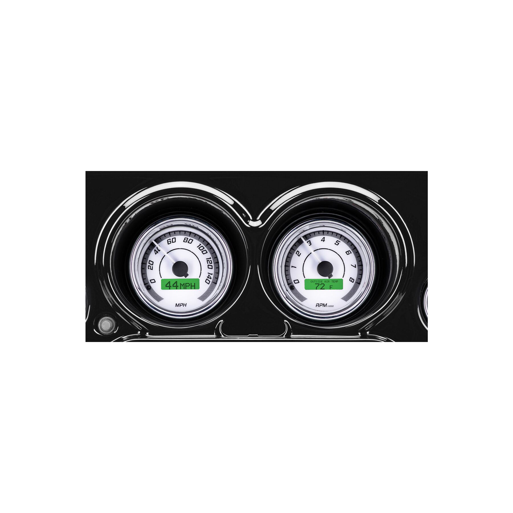 Dakota Digital MVX Two-Gauge Speedometer and Tachometer Kit For Harley