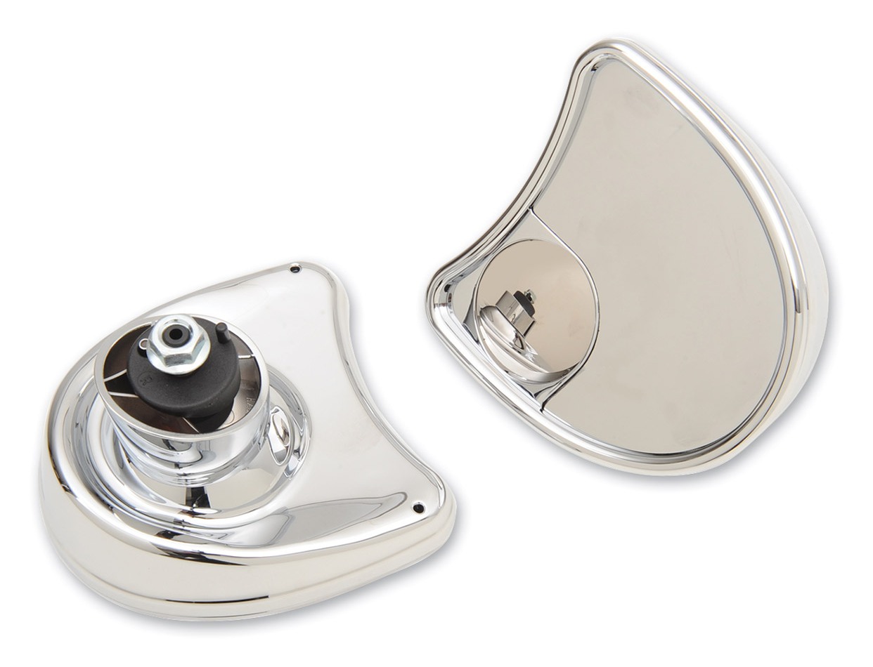 Drag Specialties Batwing Fairing Mirrors For Harley Touring 2014-2025 with Blind Spot