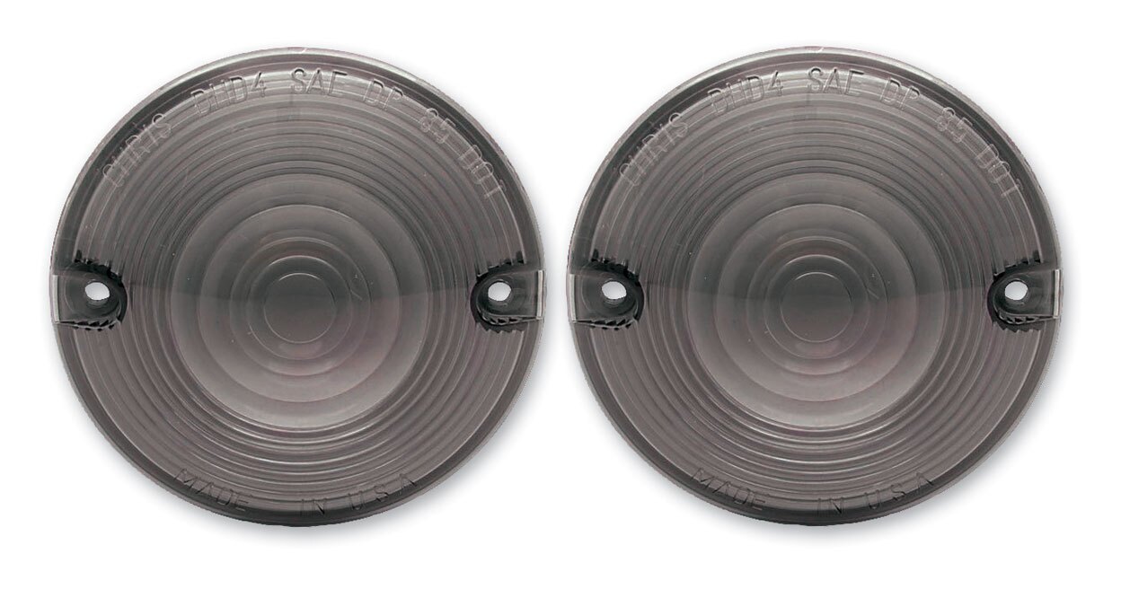 Kuryakyn Replacement Smoke Turn Signal Lenses For Harley 19862022