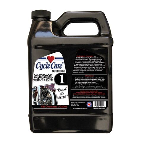 Cycle Care Formula 1 Whitewall Tire And Wheel Cleaner (1 Gallon and 22 oz.)