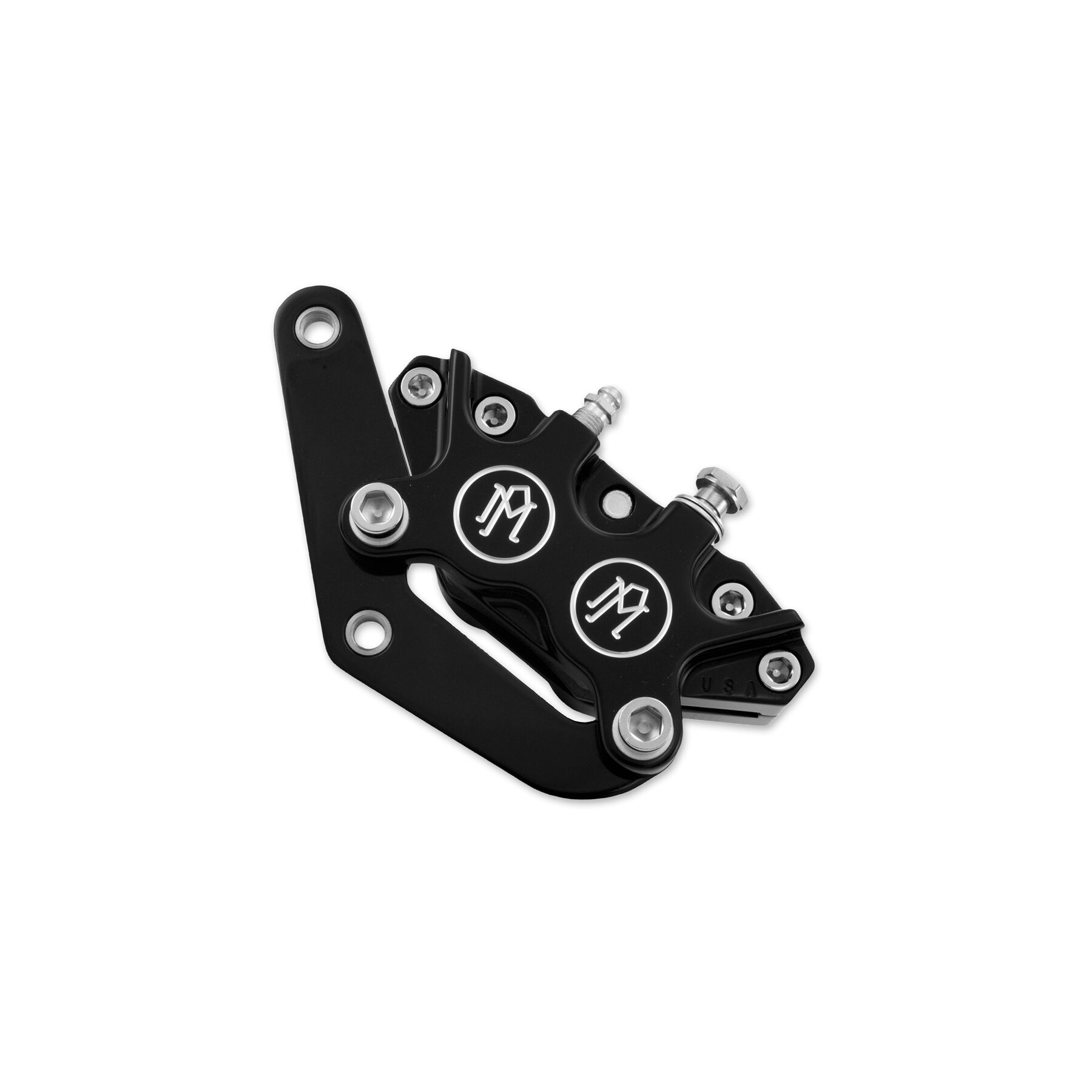 Performance Machine Classic 4 Piston Front Caliper For Harley 1984-199