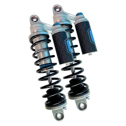 Legend Suspension REVO-ARC Piggyback Reservoir Coil Shocks For Harley FXR 1984-2000