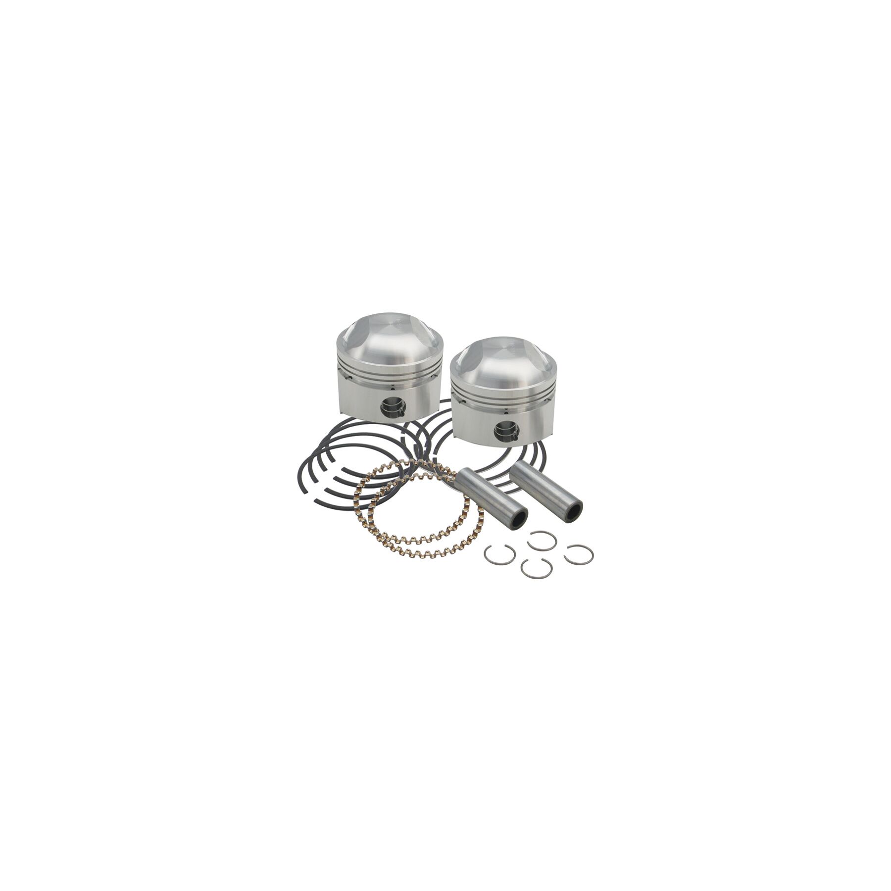 S&S Cycle 3.4375 Bore High Compression Piston Kit For Harley Big Twin 