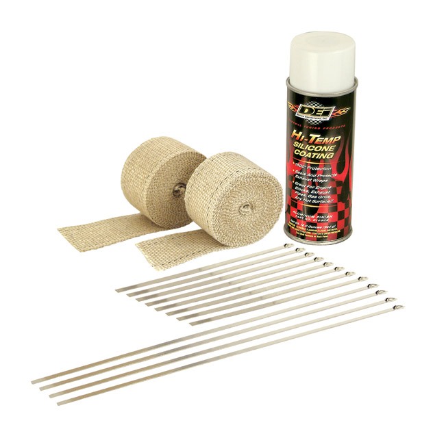 Design Engineering Inc. Motorcycle Exhaust Wrap Kit Tan Wrap