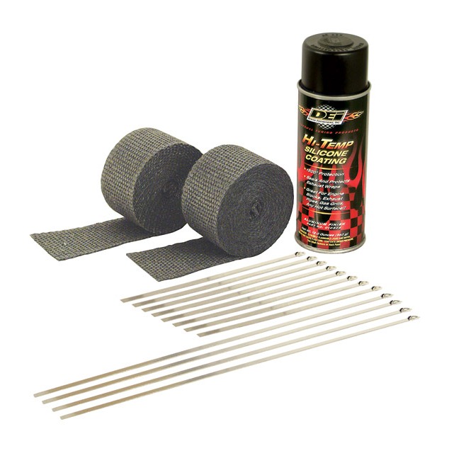 Design Engineering Inc. Motorcycle Exhaust Wrap Kit Black Wrap
