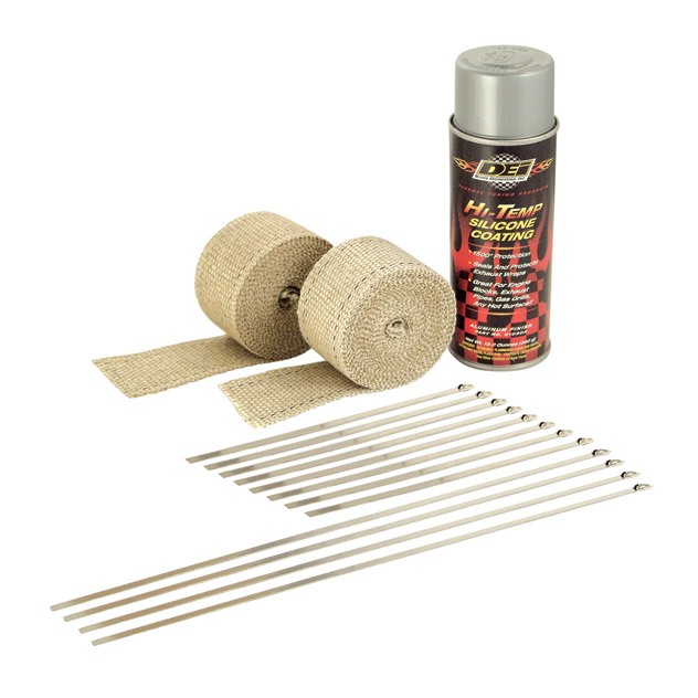 Design Engineering Inc. Motorcycle Exhaust Wrap Kit Tan Wrap