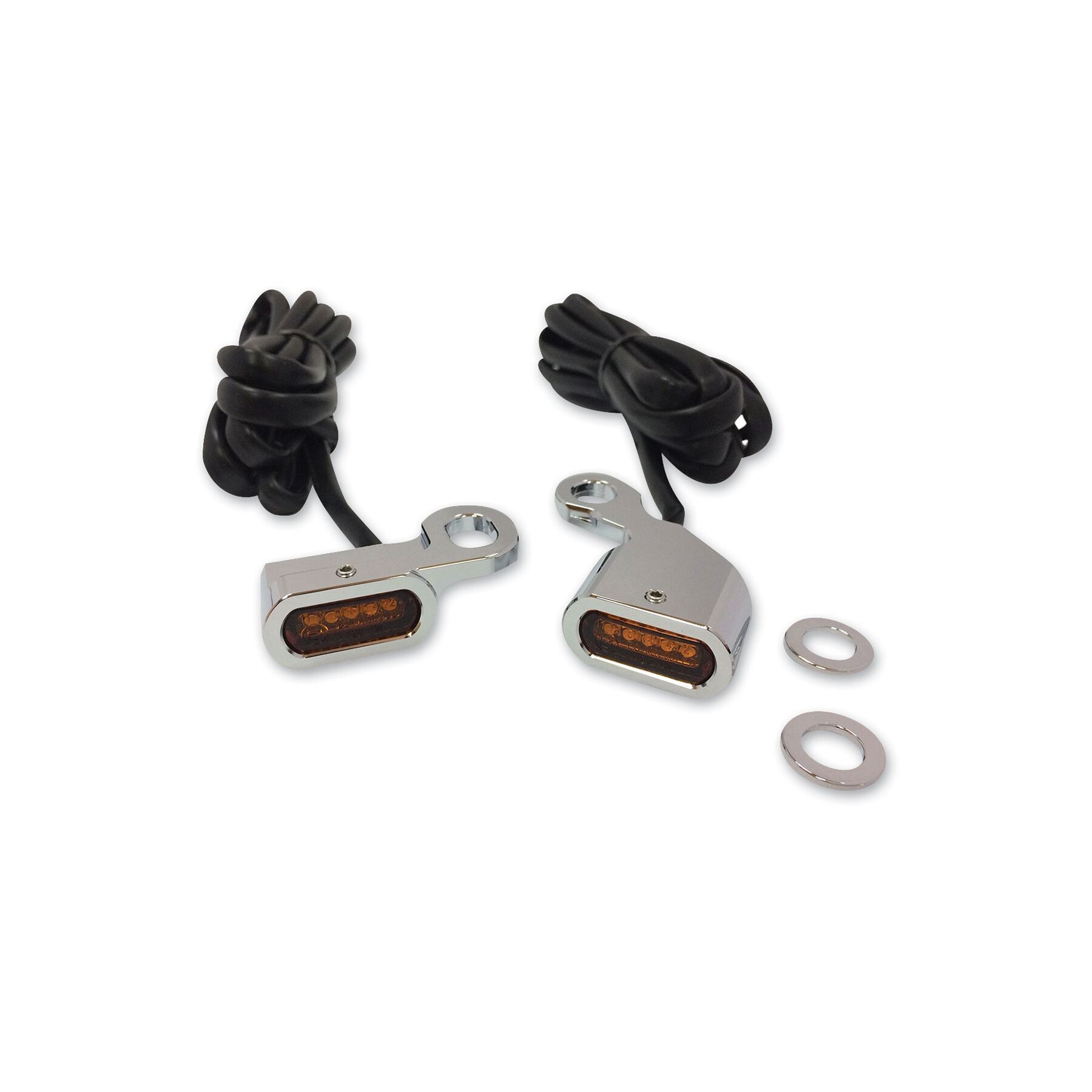 Drag Specialties LED Handlebar Marker Lights For Harley Touring / Soft