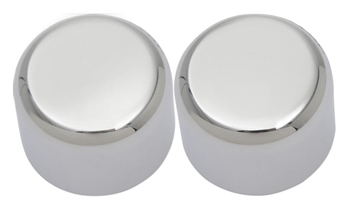 Drag Specialties Magnetic Docking Point Covers Short - Chrome OEM 48218-10