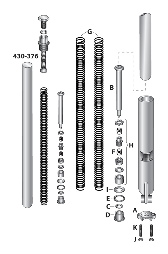 まいく5150 V-Twin Mfg. Steering Damper Assembly For Harley FL UL 1946