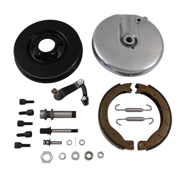 V-Twin Mfg. Front Drum Brake Kit For Harley FL 1949-1966 - RevZilla