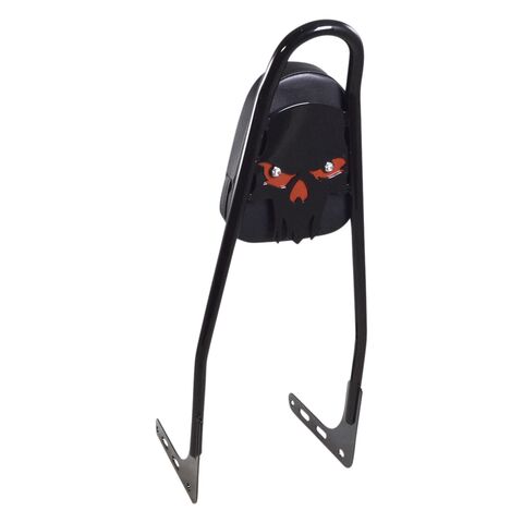 Motherwell Skull Sissy Bar With Pad For Harley Softail 2018-2025