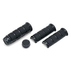 Kuryakyn ISO Heated Black Grips For Harley Touring 2010-2020