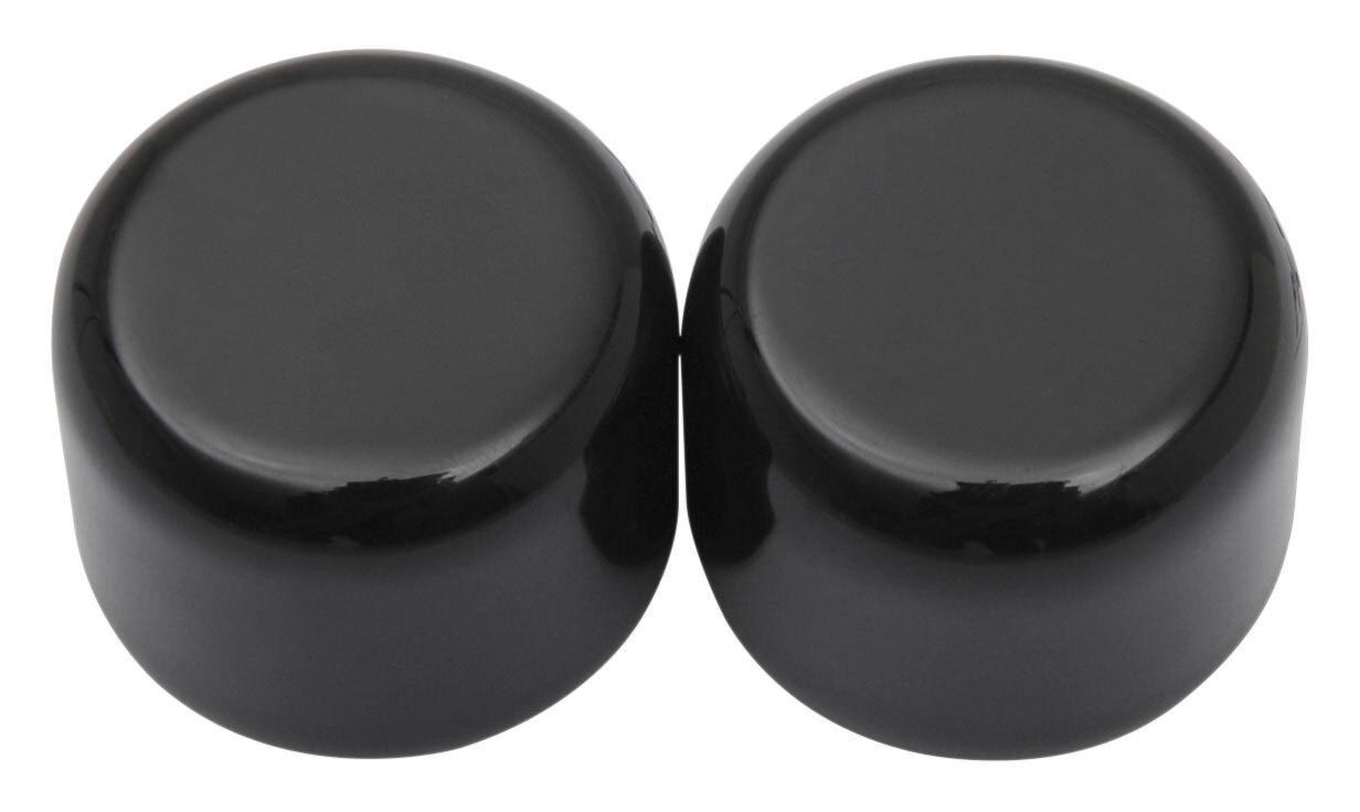 Drag Specialties Magnetic Docking Point Covers Short - Gloss Black OEM 48221-10