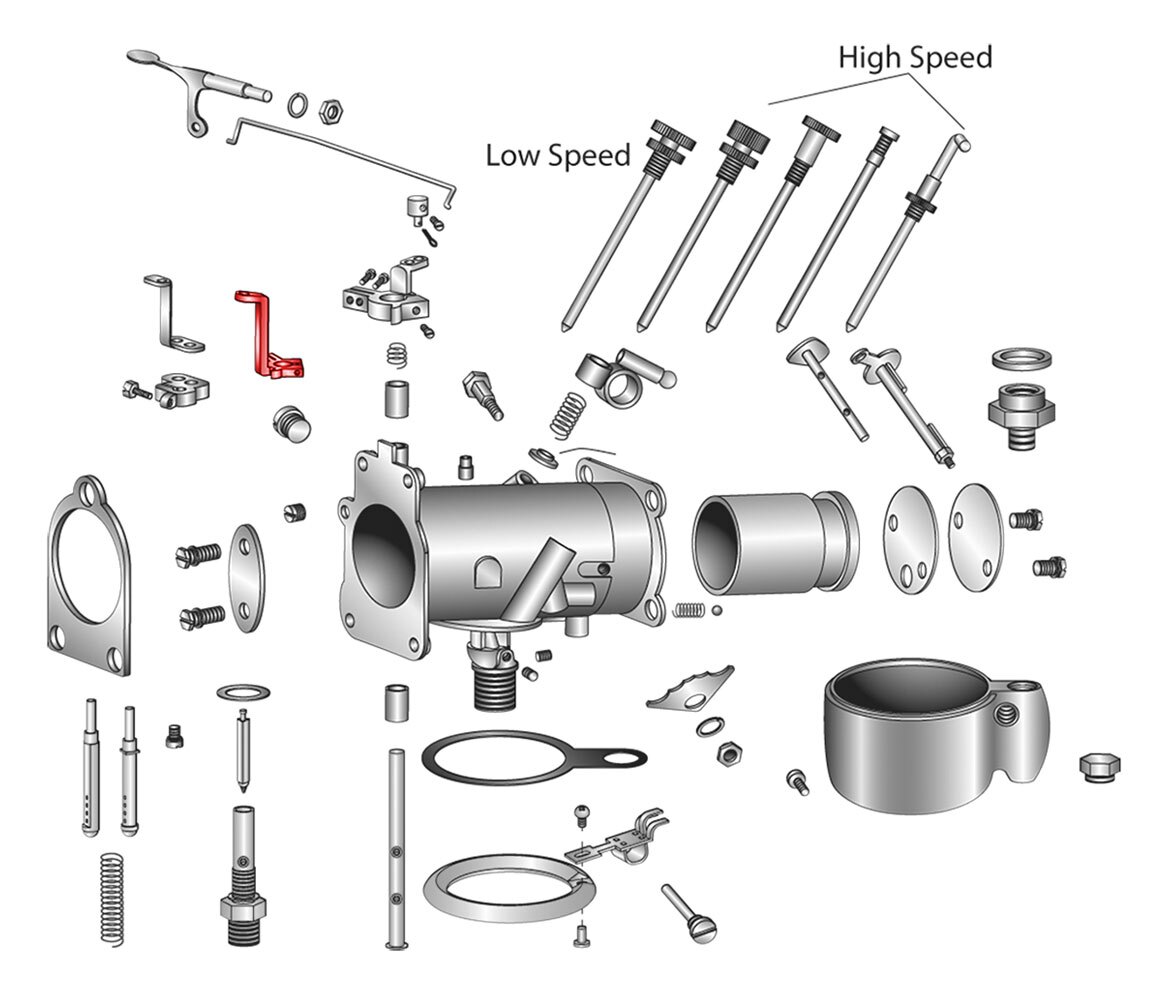 V-Twin Mfg. Replacement Lever For Harley 1937-1951 - RevZilla
