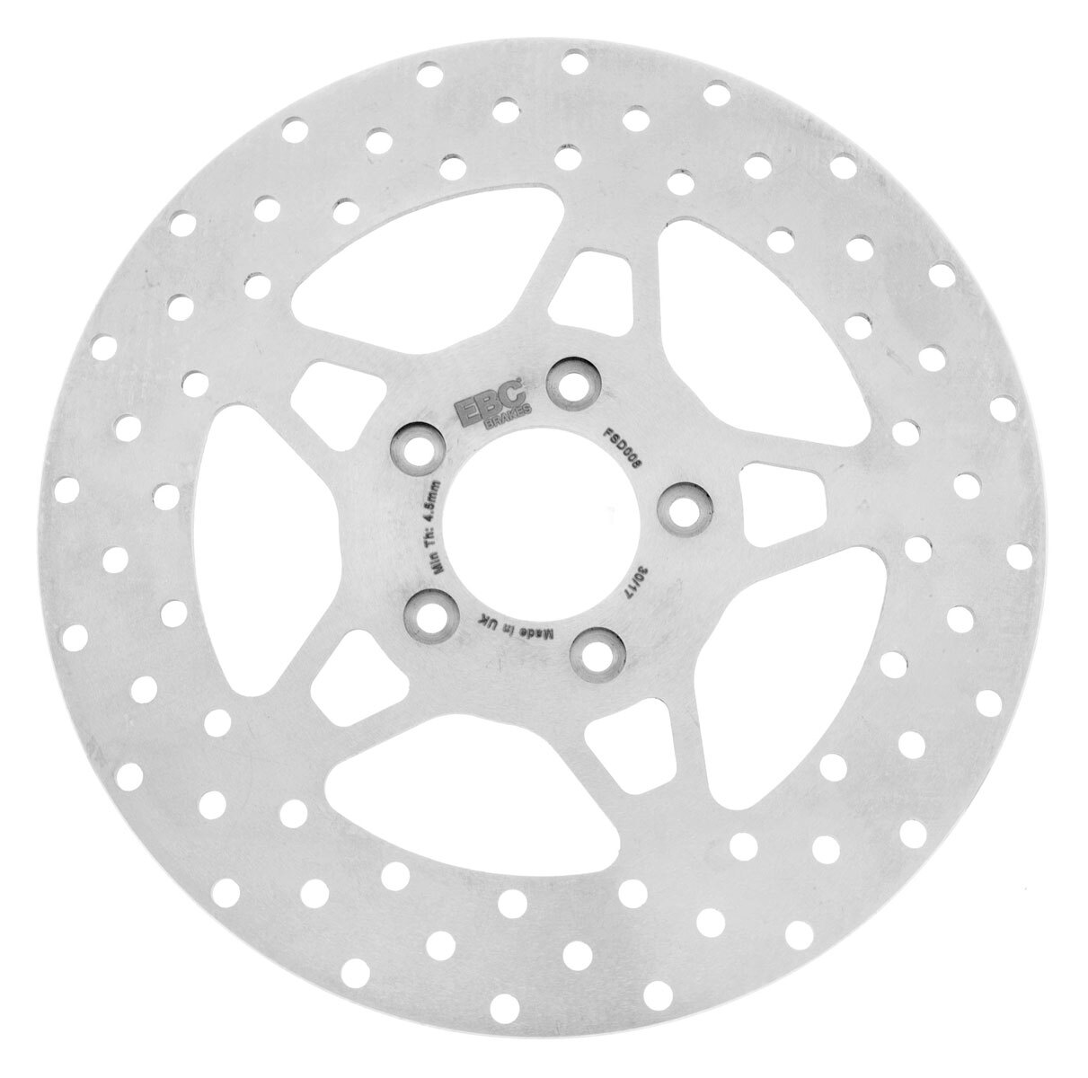 EBC Front Brake Rotor For Harley 2000-2012 Front Solid / Wide Band / Polished