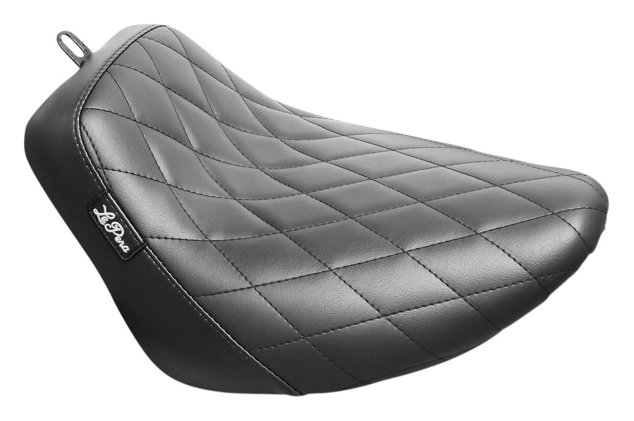Le Pera Bare Bones Solo Seat For Harley FLSB / FXLR/S 2018-2025 Diamond Stitch