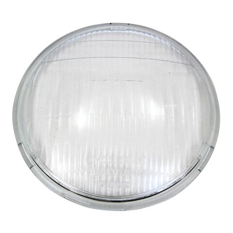 V-Twin Mfg. Replica Cycle Ray Headlamp Glass Lens For Harley FL / EL 1936-1948