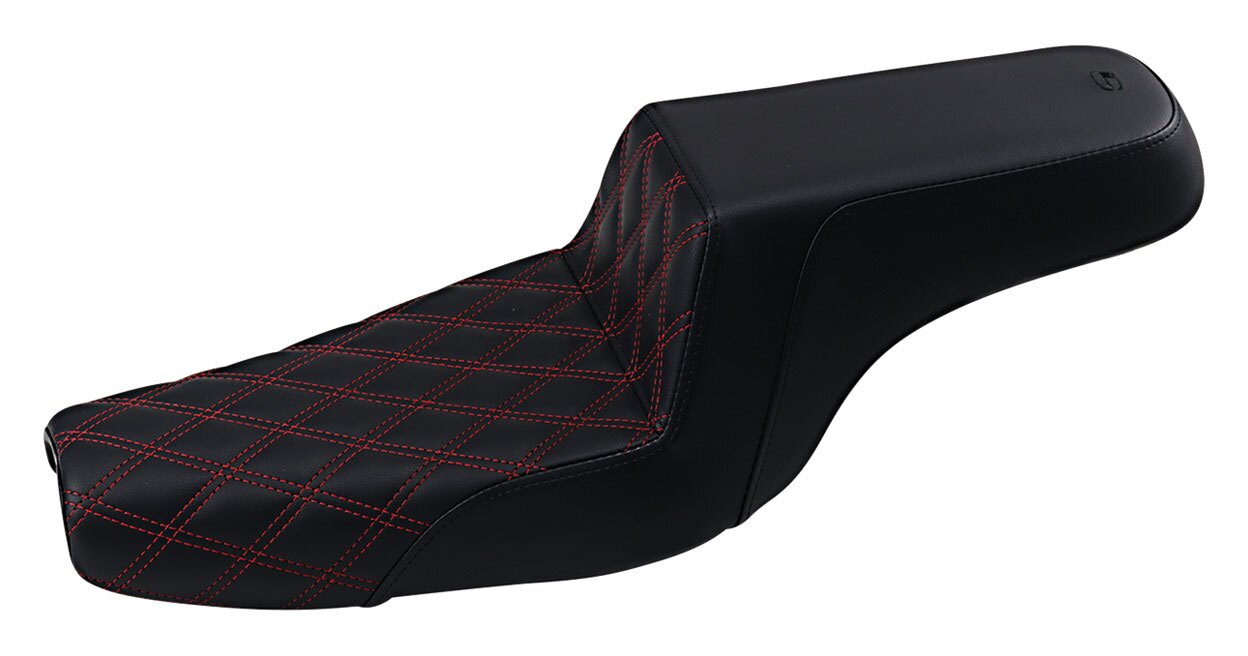 Saddlemen Step-Up LS Lattice Stitch Seat For Harley Sportster With 3.3 Gallon Tank 2004-2022 N/A