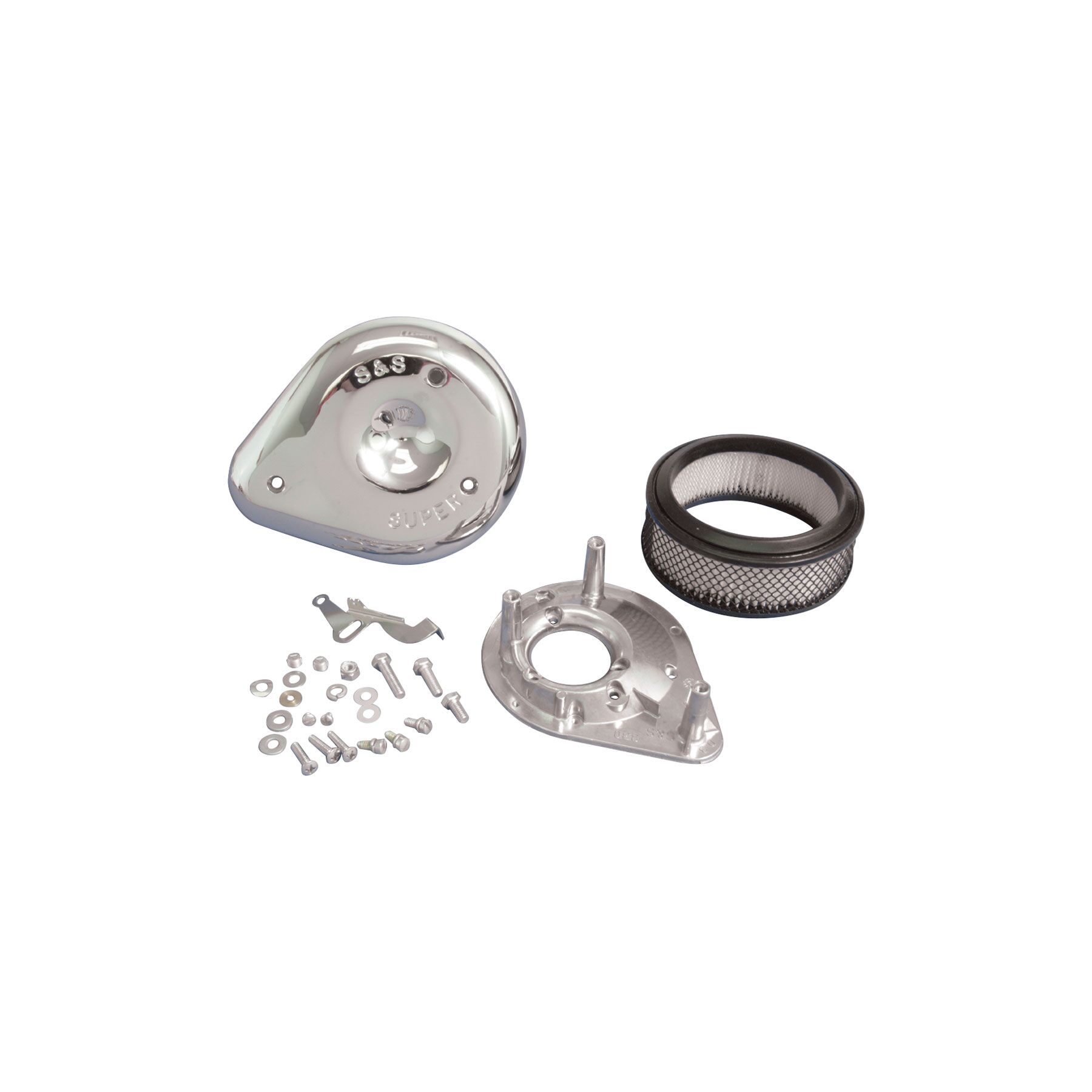S&S Cycle Super E / G Teardrop Air Cleaner Kit For Harley 1948-1985