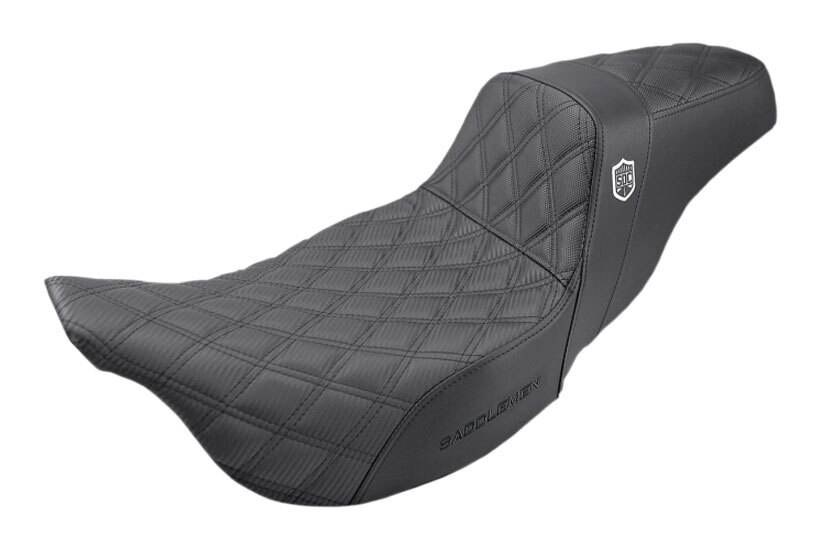 Saddlemen Pro Series SDC Performance Gripper Seat For Harley Touring 2008-2025 Black Stitch Without Backrest