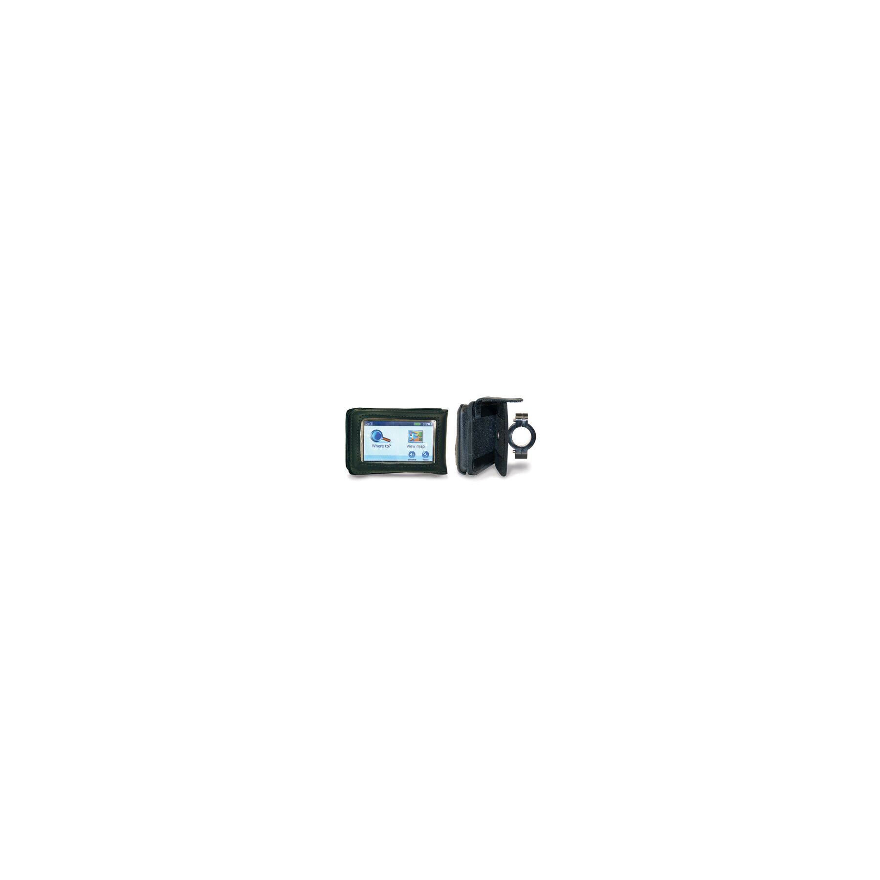Leatherworks GPS Detachable Case For 1 Handlebars