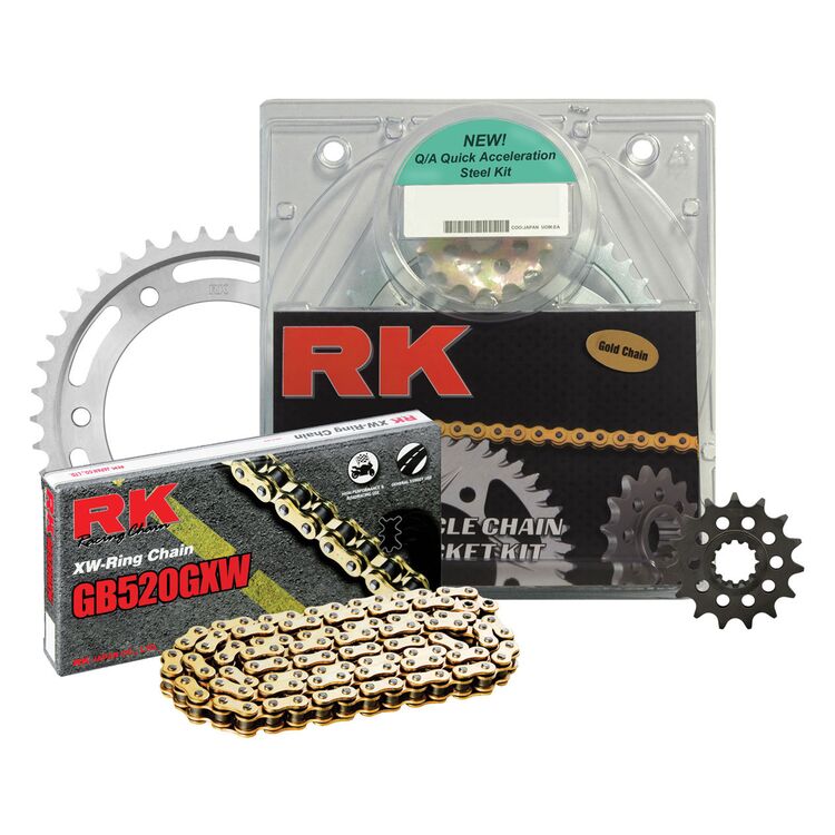 RK 520GXW Steel Quick Acceleration Chain And Sprocket Kit Honda CBR1000RR Fireblade 2006-2007