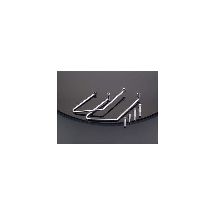 Milwaukee Twins Saddlebag Support Brackets For Harley Softail 2000-2014