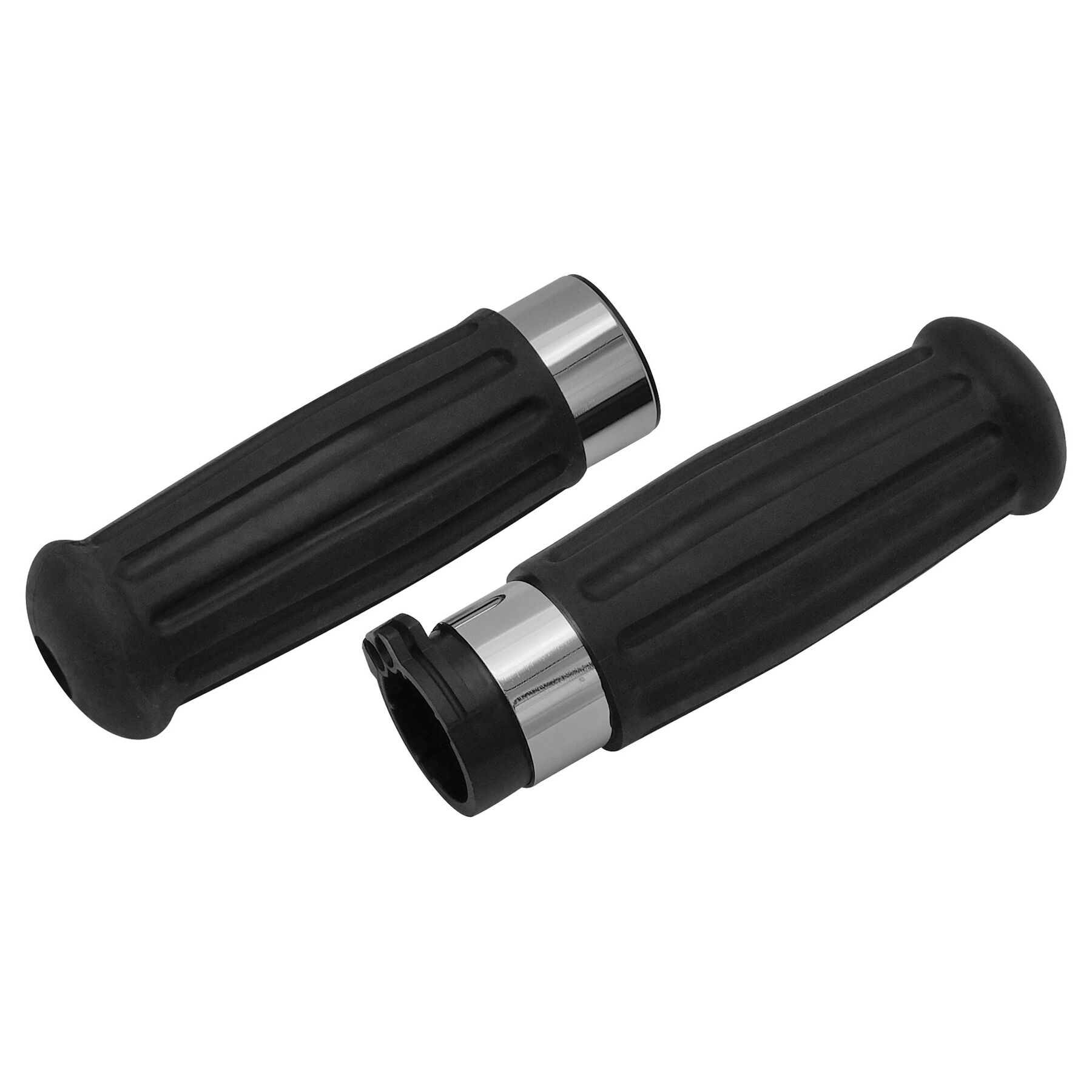 Milwaukee Twins Antique Style Grip Set For Harley With Dual Cable Thro