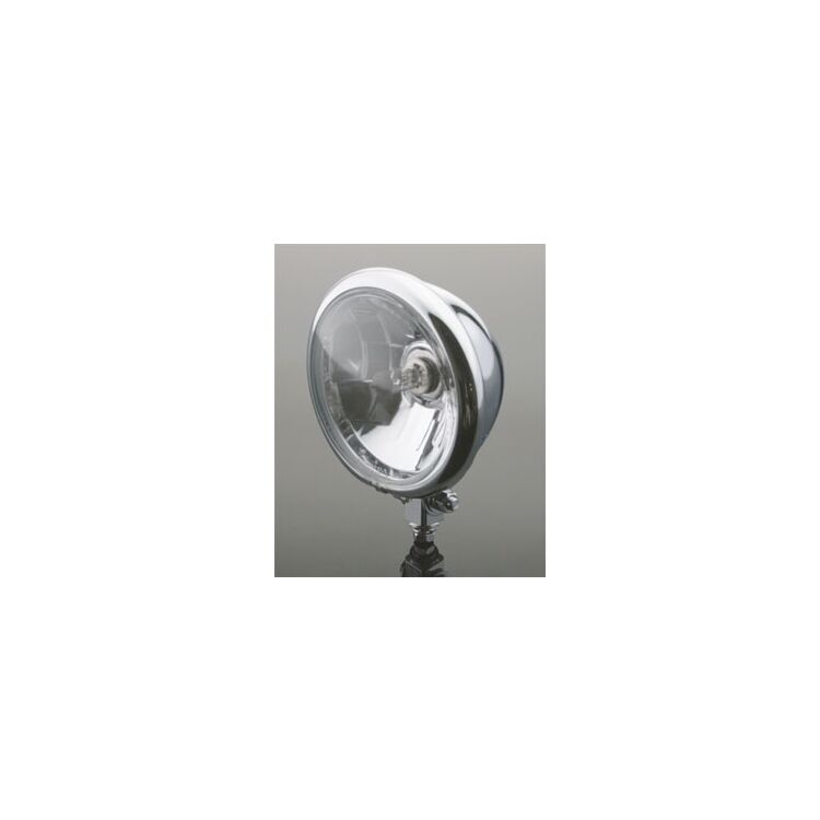 Milwaukee Twins 5-3/4" Bottom Mount Custom Headlight Assembly For Harley FX / XL 1980-2020