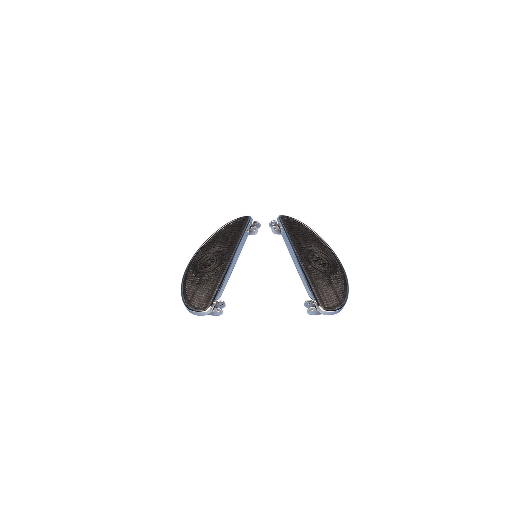 Milwaukee Twins Standard Oval Floorboards For Harley 1940-1984