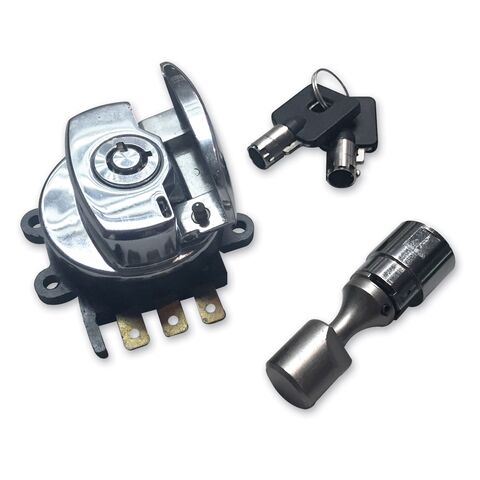 Milwaukee Twins Ignition Switch and Fork Lock Kit For Harley Softail / Dyna 1988-2010