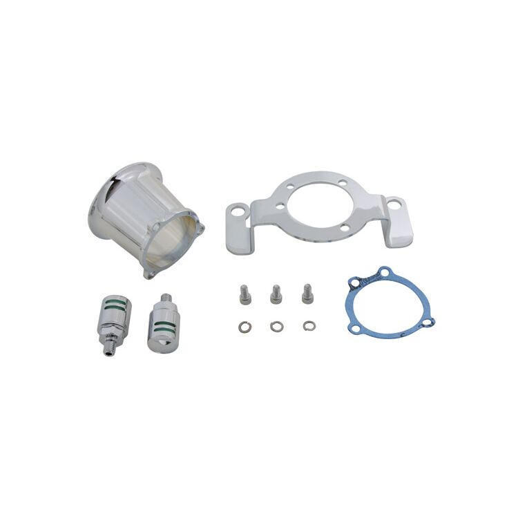 V-Twin Mfg. Chrome Velocity Stack Kit For Harley Twin Cam 1999-2006 