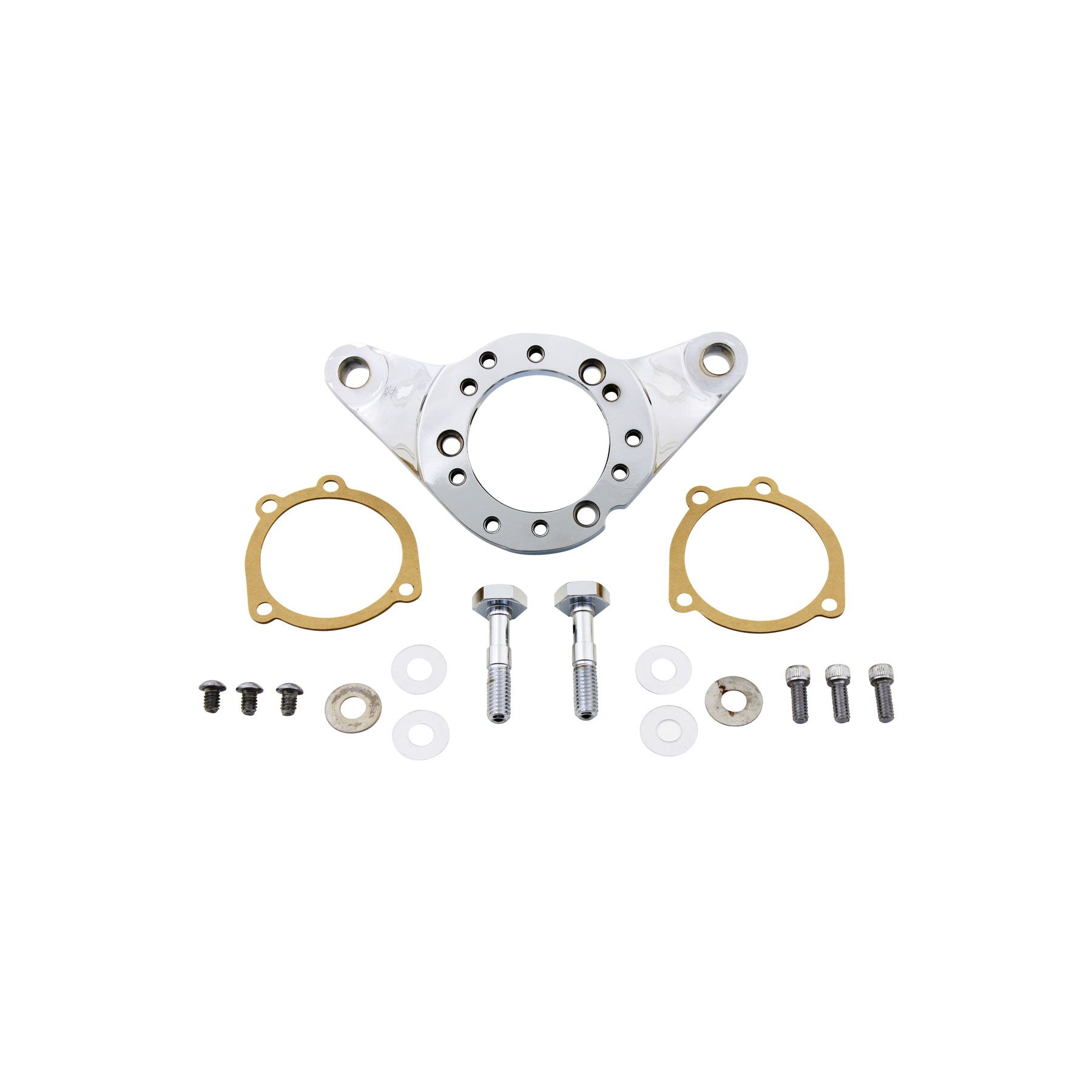 V-Twin Mfg. Air Cleaner Bracket Kit Chrome For Harley Big Twin 1993-20