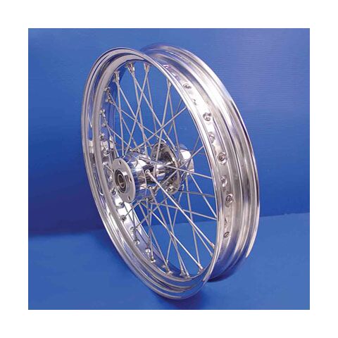 V-Twin Mfg. Replica 40 Spoke Chrome Rear Wheel For Harley FL XL 2002-2007