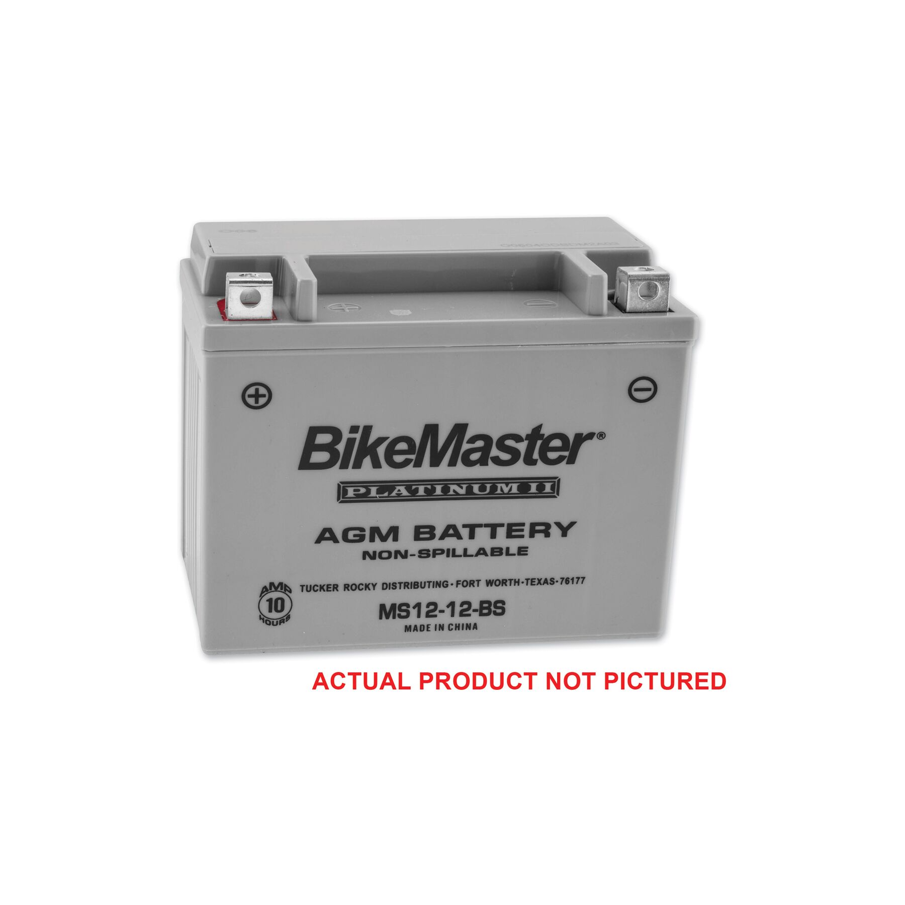 BikeMaster AGM Platinum II Battery MS12-7B-BS