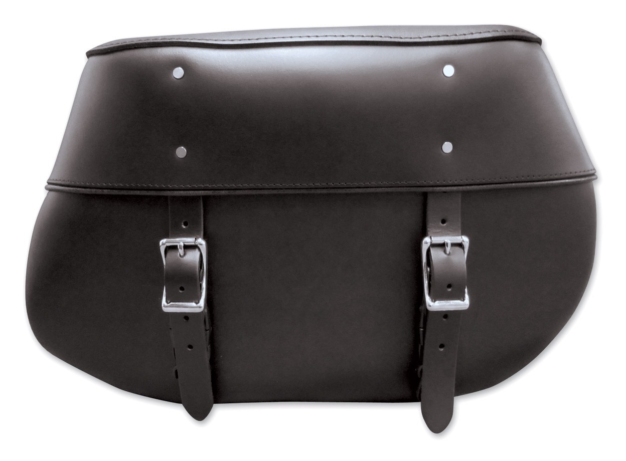 Medium Zip-Off PVC Throw Over Riveted Saddle Bag – Hudson Leather